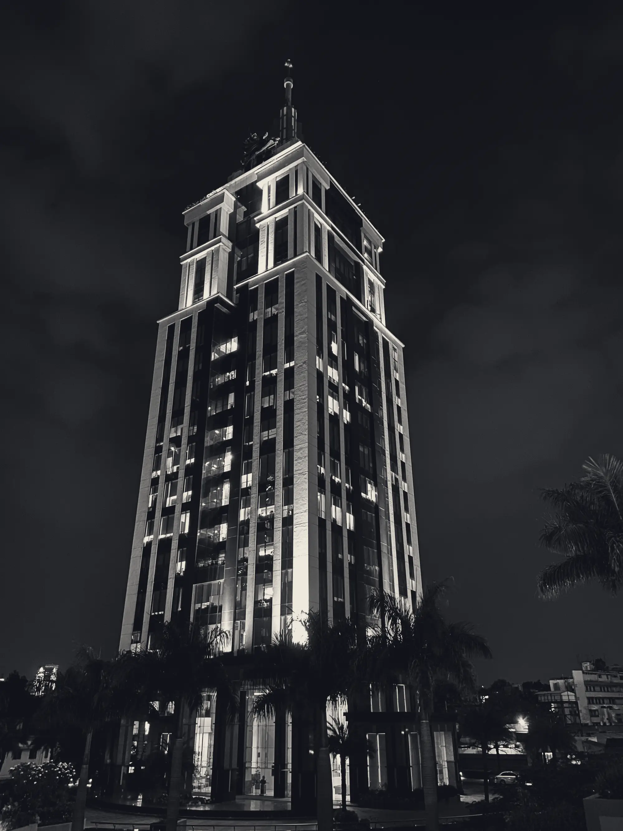 Bengaluru tower at night