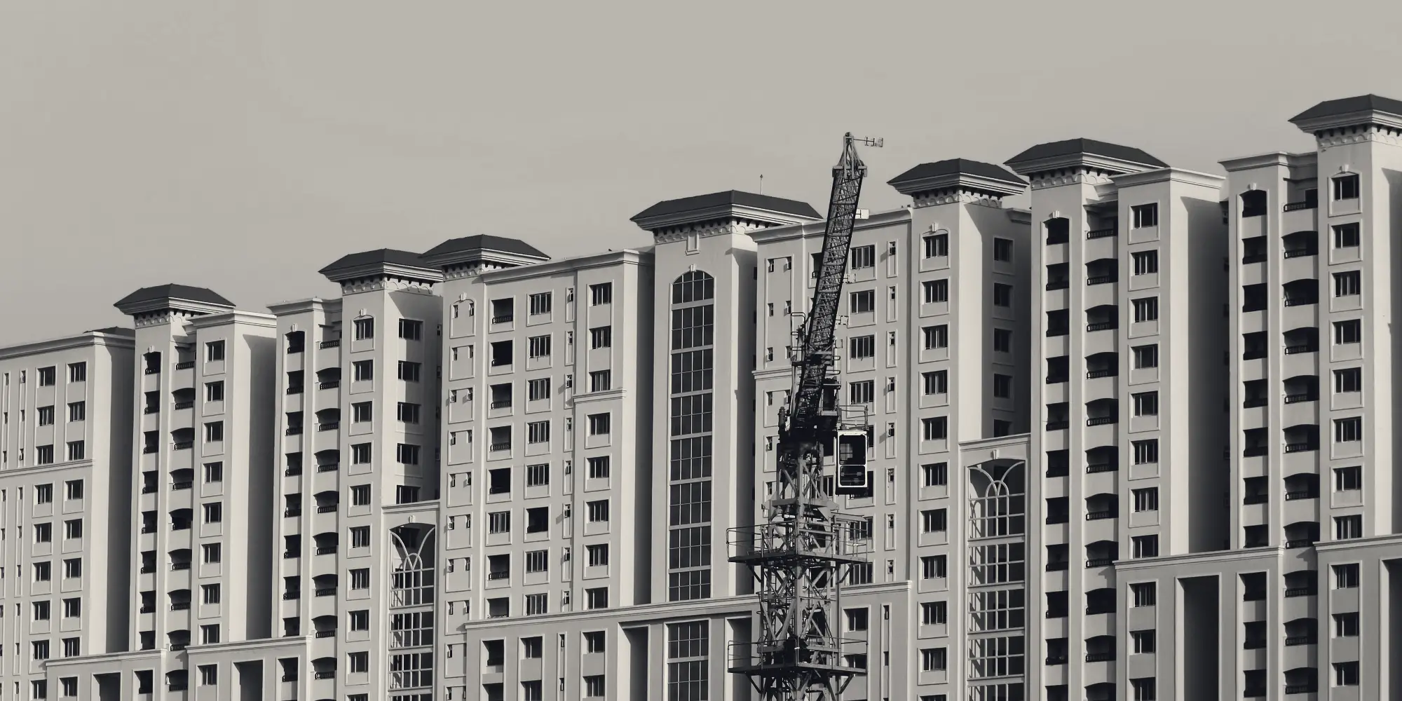 Residential towers under construction